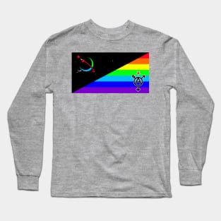 Fully Automated Luxury Gay Space Communism Flag Long Sleeve T-Shirt